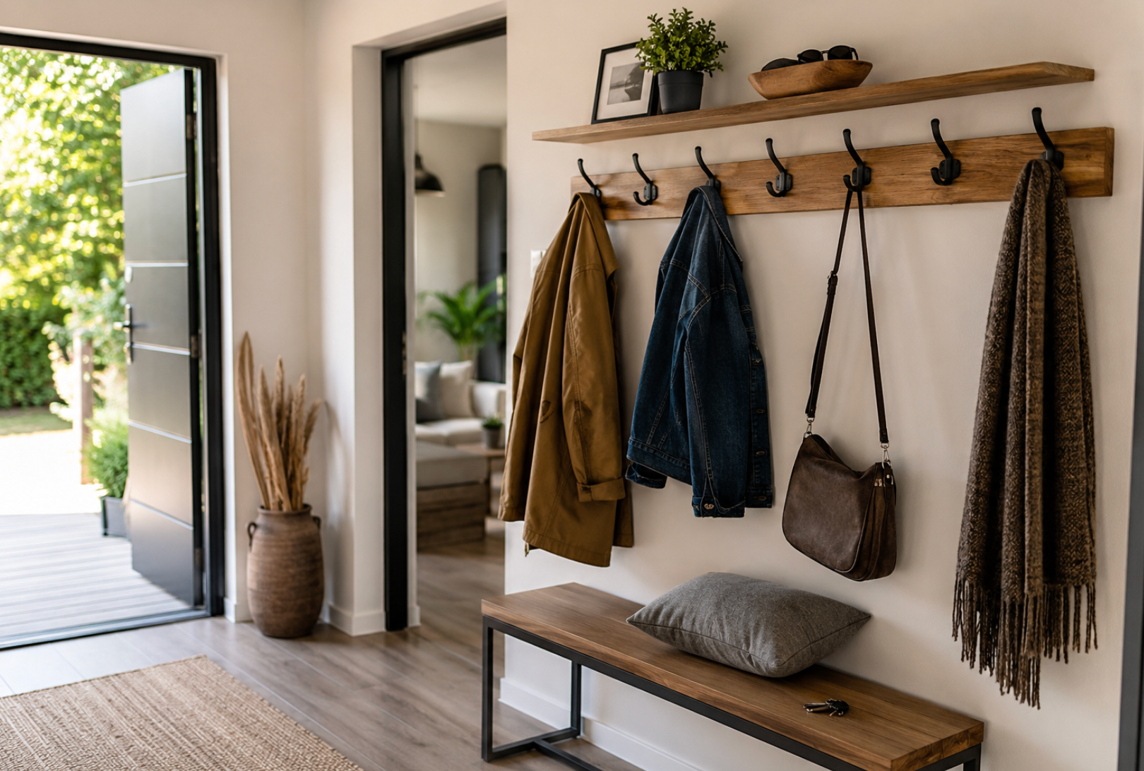 Porte-manteau mural : comment bien le choisir selon son entrée ?