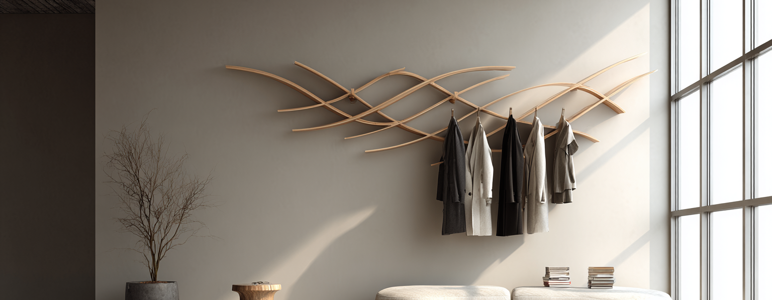 Porte-manteau Mural Design