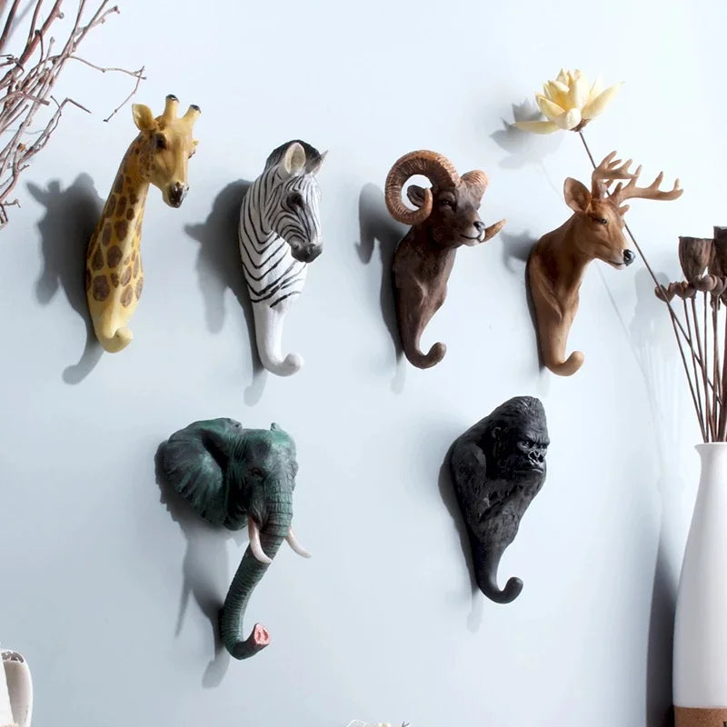 Patere animaux réaliste