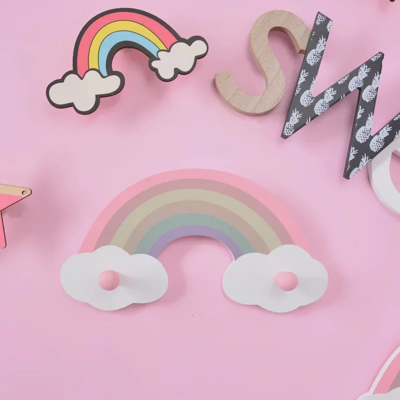 Porte manteau arc en ciel