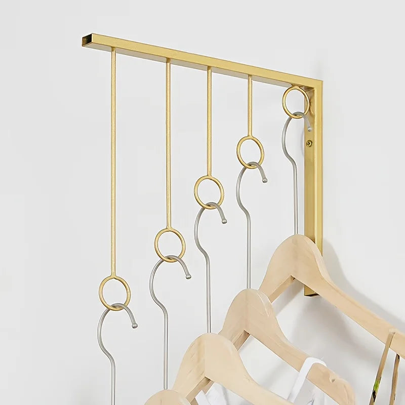 Porte manteau cintre doré