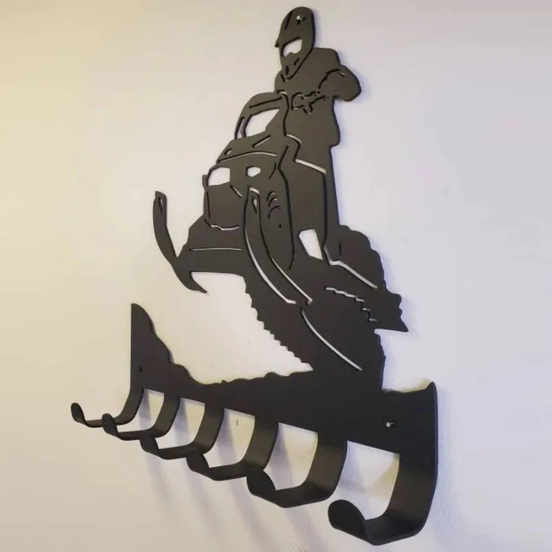 Porte manteau moto neige