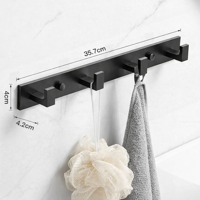 Porte manteau mural 4 crochets aluminium