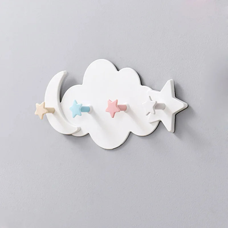 Porte manteau mural nuage