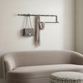Porte manteau mural original design noir