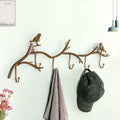 Porte manteau oiseaux en métal