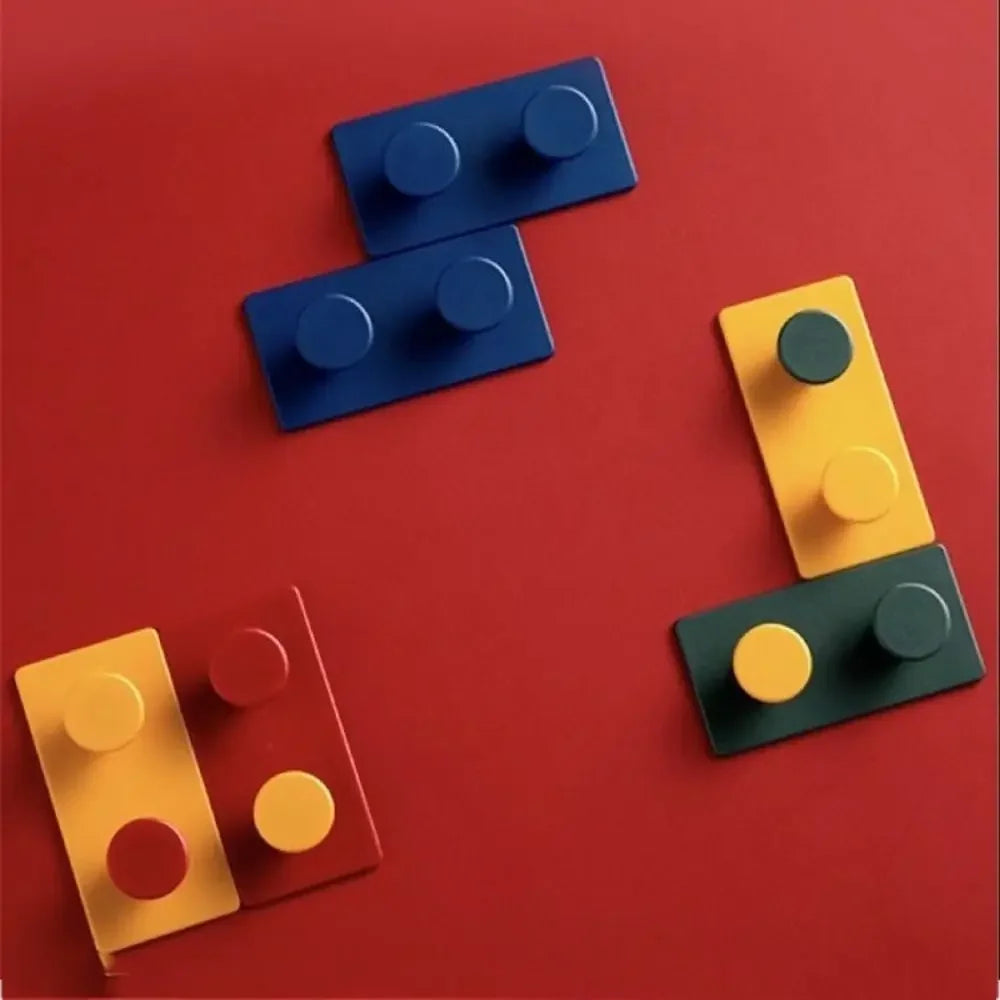 Porte manteaux mural lego enfant