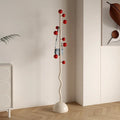 Porte-manteau vintage année 70 rouge et blanc